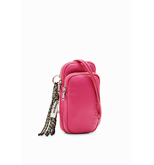 Dámská kabelka DESIGUAL HALF LOGO DELPHINE 3002 RED - DESIGUAL - 23WAYP06 3002 MONE HALF LOGO DELPHINE