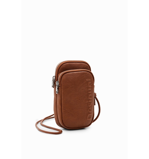 Dámská peněženka DESIGUAL HALF LOGO DELPHINE 6000 BROWN - DESIGUAL - 23WAYP06 6000 MONE HALF LOGO DELPHINE