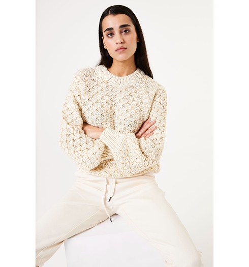 Dámský svetr GARCIA X40245 4294 ladies pullover 4294 whitecap - GARCIA - X40245 4294 ladies pullover
