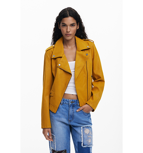Dámská bunda DESIGUAL 25WWEW69 8006 CHAQ MUST 8006 YELLOW - DESIGUAL - 25WWEW69 8006 CHAQ MUST