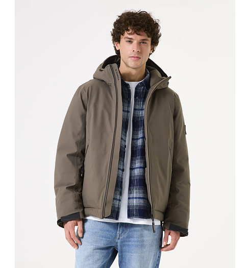 Pánská zimní bunda GARCIA mens outdoor jacket Hnědá - GARCIA - GJ510910 2257 mens outdoor jacket