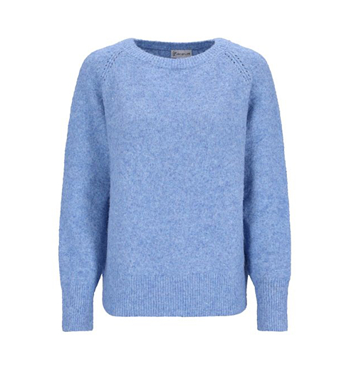 Dámský svetr HAJO D Pullover Raglanärmel, 1/1 Modrá - HAJO - 10579 647 D Pullover Raglanärmel
