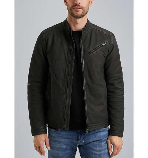 Pánská kožená bunda PME LEGEND SCRAPER Leather jacket Černá - PME LEGEND - PLJ2508702 5109 SCRAPER Leather jacket