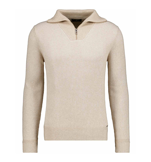 Pánský svetr RAGMAN Troyer bicolour stripe - Ragman - 746862 820 Troyer bicolour stripe