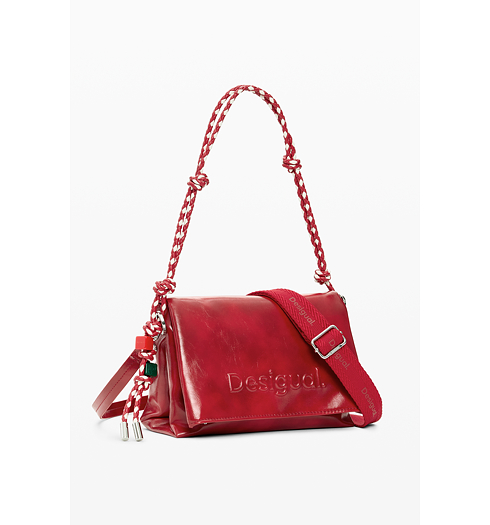 Dámská kabelka DESIGUAL HALF LOGO VENECIA 4.0 RED Červená - DESIGUAL - 26SAXPAA 3000 BAG HALF LOGO VENECIA 4.0 RED