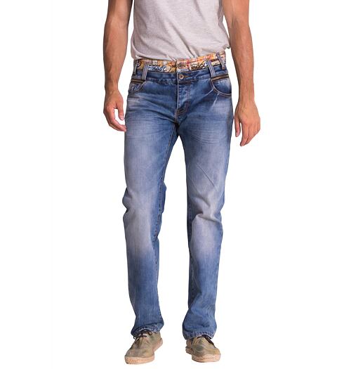 Pánské jeans DESIGUAL DENIM_PABLOS 5053 DENIM MEDIUM WASH - DESIGUAL - 51D18A6 5053 DENIM_PABLOS