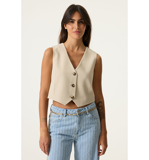 Dámská vesta GARCIA ladies jacket Béžová - GARCIA - O260090 656 ladies jacket