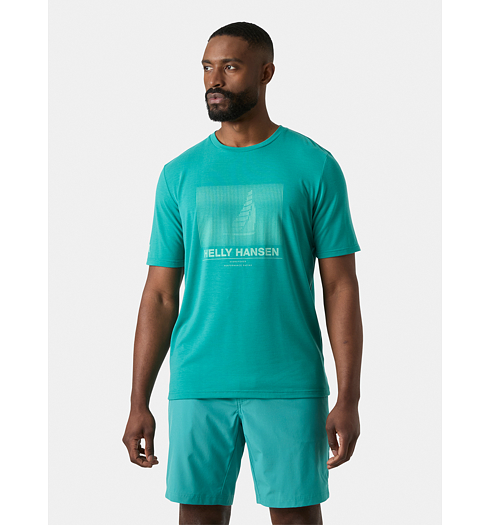 Pánské triko HELLY HANSEN HP RACE GRAPHIC T-SHIRT Modrá - Helly Hansen - 34419 472 HP RACE GRAPHIC T-SHIRT