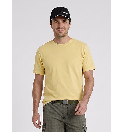 Pánské triko GARCIA mens T-shirt ss Žlutá - GARCIA - Z1179 6419 mens T-shirt ss