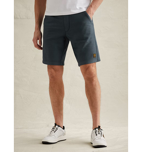 Pánské bermudy PME LEGEND SKYGLIZER TWILL STRUCTURE Modrá - PME LEGEND - PSH2604659 5056 SKYGLIZER SWEAT SHORTS TWILL STRUCTURE