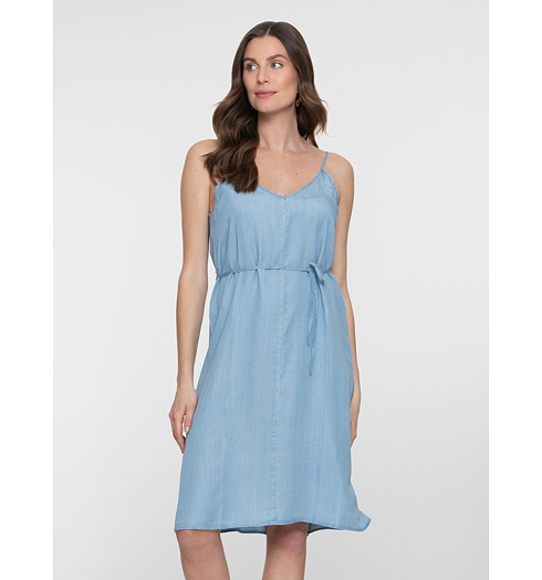 Dámské letní šaty Geisha Dress spaghetti Modrá - Geisha - 67390-21 600 Dress spaghetti