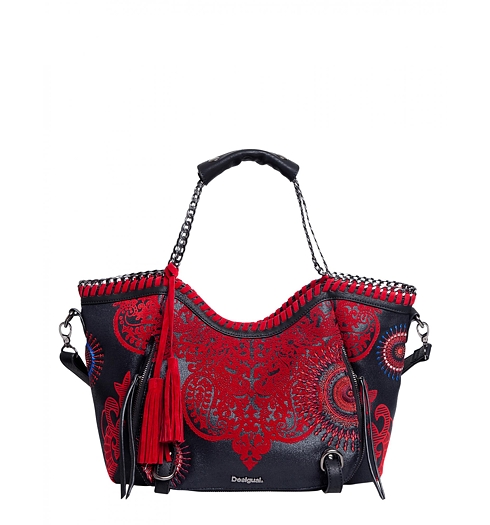 Dámská kabelka DESIGUAL BOLS ROTTERDAM KERALA 3000 CARMIN - DESIGUAL - 58X50C9 3000 BOLS_ROTTERDAM KERALA