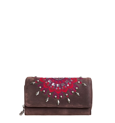 Dámská peněženka DESIGUAL MONE MARIA SELFY 6039 BLACK COFFE - DESIGUAL - 58Y53K1 6039 MONE_MARIA SELFY