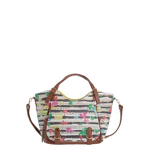 Dámská kabelka DESIGUAL BOLS ROTTERDAM MARINE 1006 HUESO - DESIGUAL - 61X51A0 1006 BOLS_ROTTERDAM MARINE