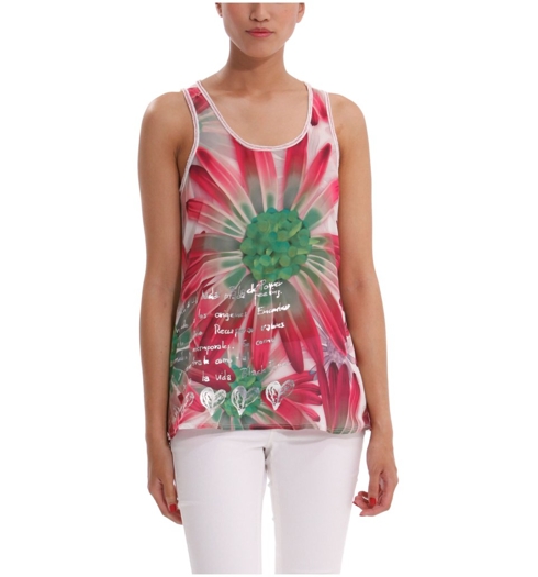 Dámské tílko DESIGUAL MONI 3145 VIRTUAL PINK - DESIGUAL - 42T2608 3145 TS_MONI