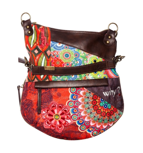 Dámská kabelka DESIGUAL BOLS_FOLDED SEDUCCIO CA 7005 CALDERA - DESIGUAL - 46X5213 7005 BOLS_FOLDED SEDUCCIO CA