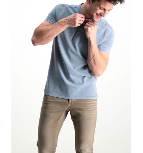 Pánské polo GARCIA PIETRO 2550 spring sky - GARCIA - N81217 2550 Pietro men s