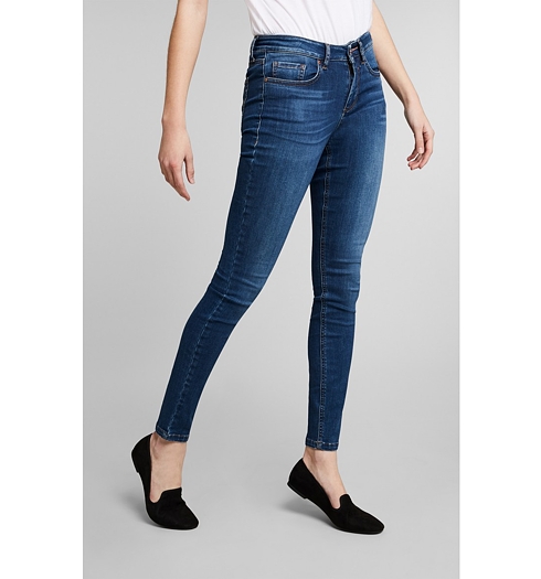 Dámské jeans HIS LORRAINE MID 9382 Advanced Medium Blue Wash - HIS - 101575 9382 LORRAINE MID