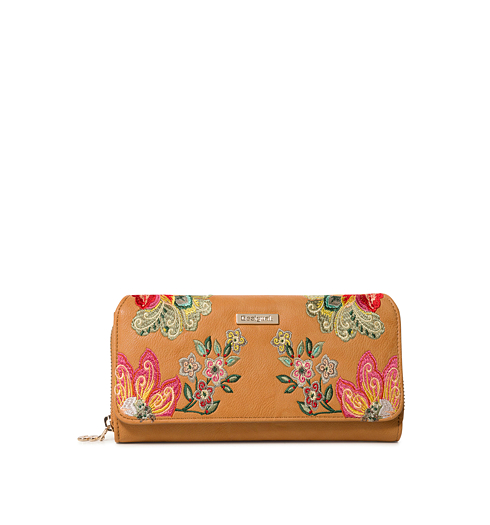 Dámská peněženka DESIGUAL SUMMER CARIBOU MARIA 6011 CAMEL - DESIGUAL - 19SAYP34 6011 MONE_SUMMER CARIBOU MARIA