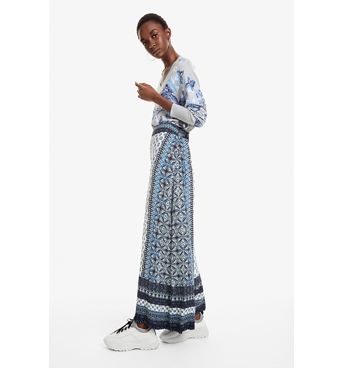 Dámské kalhoty DESIGUAL MARIAN 1031 EGRET - DESIGUAL - 19SWPW15 1031 PANT_MARIAN