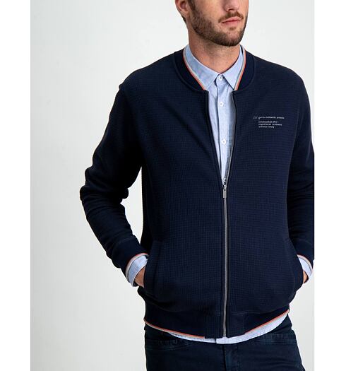 Pánská mikina GARCIA CARDIGAN 292-dark moon - GARCIA - A91060 292 men`s sweat car