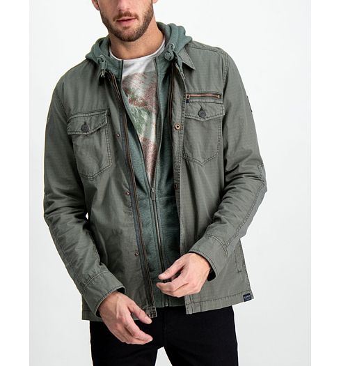 Pánská bunda GARCIA OVERSHIRT 3095-oakmoss - GARCIA - B91301 3095 men`s overshirt