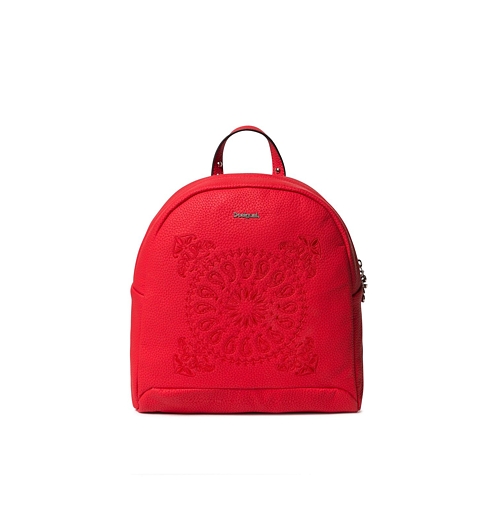 Dámský batůžek DESIGUAL SOFT BANDANA VENICE MINI 3083 ROJO FUERTE - DESIGUAL - 19WAKP28 3083 BACK_SOFT BANDANA VENICE M