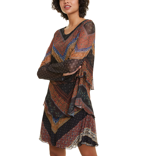 Dámské šaty DESIGUAL OCRIDA 3001 FRESA - DESIGUAL - 19WWVKA4 3001 VEST_OCRIDA