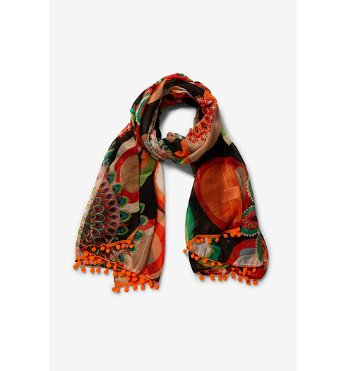 Dámský šátek DESIGUAL STONES 2000 - DESIGUAL - 19WAWA17 2000 FOUL COLOR STONES