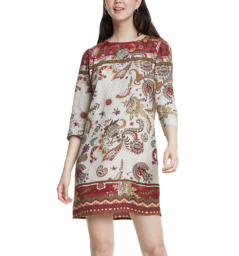 Dámské šaty DESIGUAL VEST_PRAGA 1001 UNDERCOOKED - DESIGUAL - 20SWVW39 1001 VEST_PRAGA