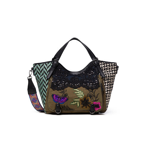 Dámská kabelka DESIGUAL BOLS_QUEEN MIRACLE ROTTERDAM 2000 BLACK - DESIGUAL - 20SAXAA4 2000 BOLS_QUEEN MIRACLE ROTTERD