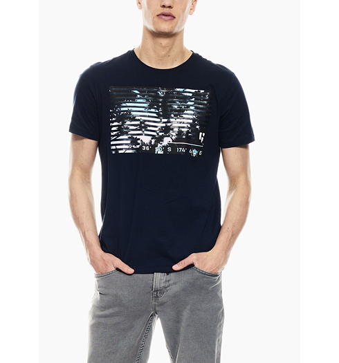 Pánské triko GARCIA T-Shirt 292 Dark Moon - GARCIA - Q01002 292