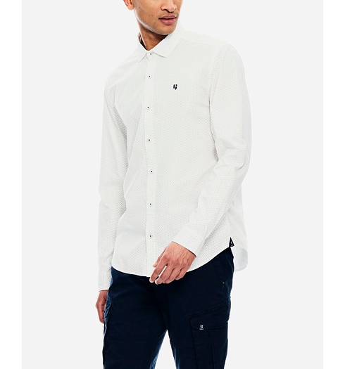 Pánská košile GARCIA shirt long sleeve 50 white - GARCIA - B11284 50 mens shirt ls