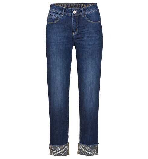 7/8 kalhoty STEHMANN PEGG2 689W 3113 pitch blue - Stehmann - PEGG2 689W 3113 CROPPED PANTS 44263