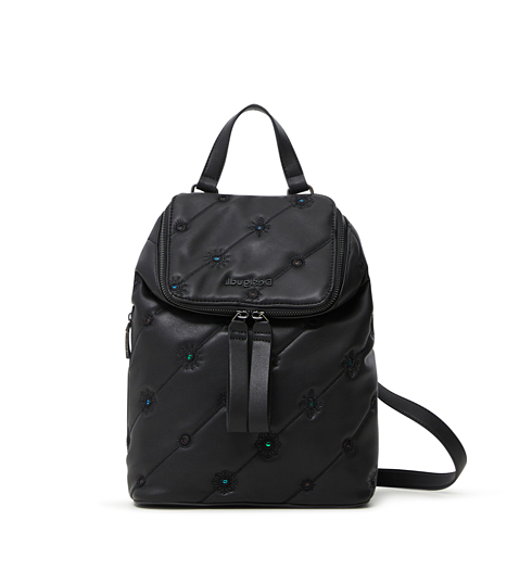 Dámský batůžek DESIGUAL OJO DE TIGRE LOEN MINI 2000 NEGRO - DESIGUAL - 21WAKP04 2000 BACK_OJO DE TIGRE LOEN MIN