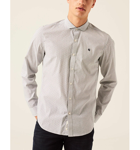 Pánská košile GARCIA mens shirt ls 50 white - GARCIA - I11082 50 mens shirt ls