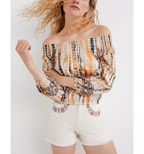 Dámská halenka DESIGUAL SAVANNA 7011 AMBAR - DESIGUAL - 22SWBW10 7011 BLUS_SAVANNA