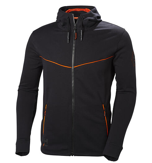 Pánská mikina HELLY HANSEN WORKWEAR CHELSEA EVO 990 black - HELLY HANSEN WORKWEAR - 79197 990 CHELSA EVO ZIP HOODIE