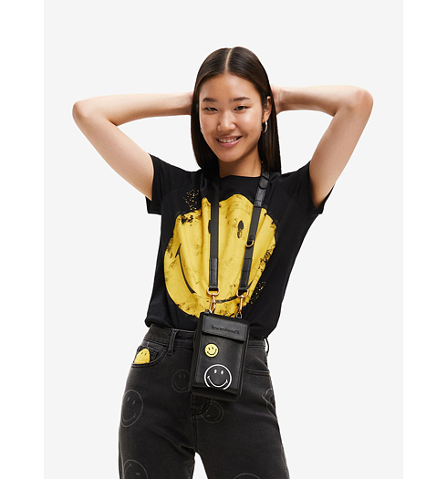 Dámská peněženka DESIGUAL SMILEY CASUAL CATHERINE 2000 NEGRO - DESIGUAL - 22WAYA09 2000 MONE_SMILEY CASUAL_CATHERI