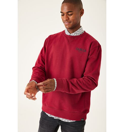 Pánská mikina GARCIA mens sweat 2541 raspberry - GARCIA - W21267 2541 mens sweat