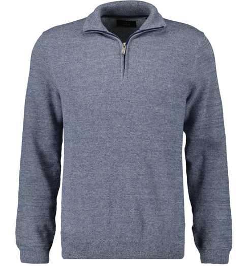 Pánský svetr RAGMAN Mock - Ragman - 949160 079 Pullover mock neck bicolour L