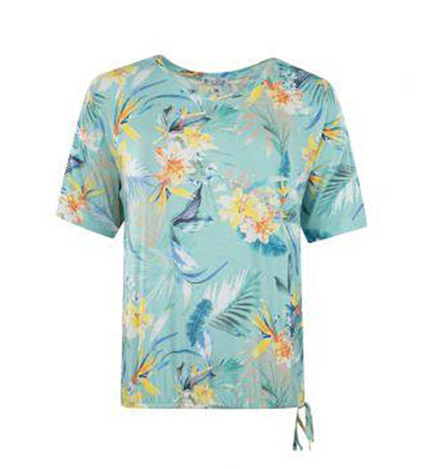 Dámské tričko HAJO D Shirt RH 587 menthol - HAJO - 19511 587 D Shirt RH 1/2 Tropic-Print