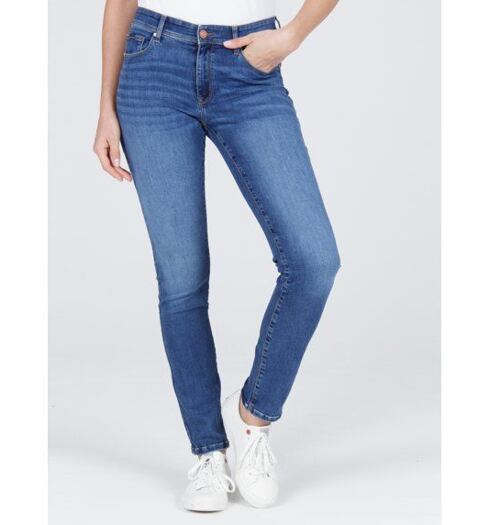 Dámské jeans CROSS ANYA 175 DARK MID BLUE - Cross - P489 175 ANYA