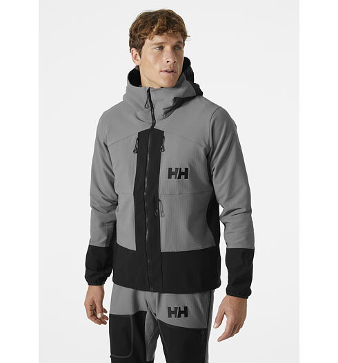 Pánská zimní bunda HELLY HANSEN ODIN BC SOFTSHELL JACKET 876 CONCRETE - Helly Hansen - 63216 876 ODIN BC SOFTSHELL JACKET