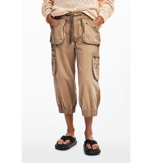Dámské kalhoty DESIGUAL 25SWPW26 2044 PANT LOIRA 2044 BLACK - DESIGUAL - 25SWPW26 2044 PANT LOIRA