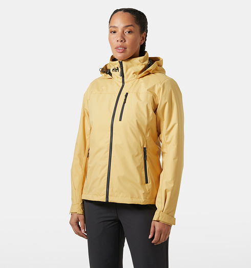 Dámská bunda HELLY HANSEN W CREW HOODED MIDL JACKET 2.0 Žlutá - Helly Hansen - 34447 389 W CREW HOODED MIDL JACKET 2.0