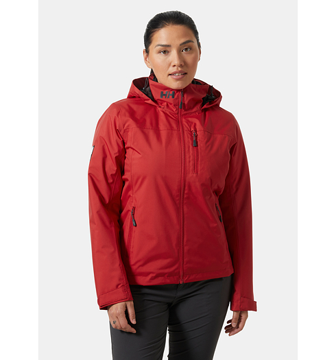 Dámská bunda HELLY HANSEN W CREW HOODED MIDL JACKET 2.0 Červená - Helly Hansen - 34447 162 W CREW HOODED MIDL JACKET 2.0