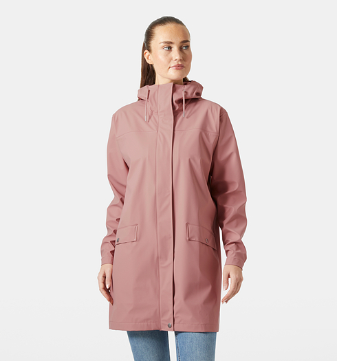 Dámský zimní kabát HELLY HANSEN W MOSS RAIN COAT Růžová - Helly Hansen - 53251 96 W MOSS RAIN COAT