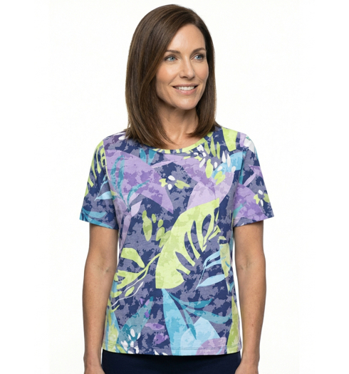 Dámské triko HAJO D Shirt 1/2 RH Multicolor - HAJO - 10784 613 D Shirt 1/2 RH