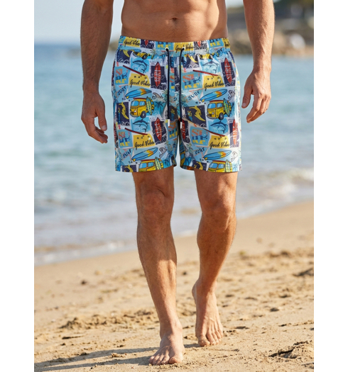 Pánské bermudy RAGMAN Modrá - Ragman - 9208841 980